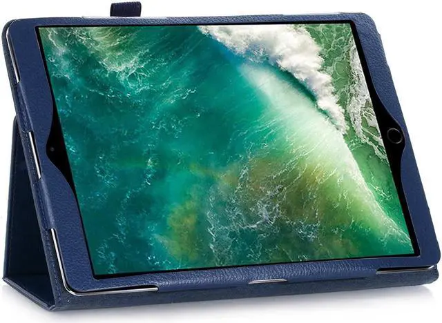 Alt view image 4 of 5 - EpicGadget Case for iPad 10.2 Inch (9th/8th/7th Gen) 2021/2020/2019 - Auto Wake/Sleep Lightweight Folio Folding Stand Cover PU Leather Case For Apple 10.2" iPad 9th/8th/7th Generation - Navy Blue