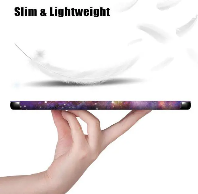 Alt view image 5 of 7 - Epicgadget Case for Lenovo Tab P11 Plus 11" Tablet, Auto Wake/Sleep Slim Lightweight Tri-fold Stand Case Hard Shell Smart Cover for Lenovo Tab P11 Plus 11 Inch Tablet (Galaxy)