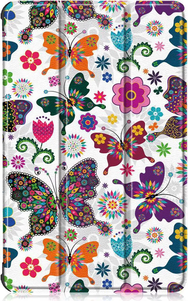 Alt view image 4 of 7 - Epicgadget Case for Lenovo Tab P11 Plus 11" Tablet, Auto Wake/Sleep Slim Lightweight Tri-fold Stand Case Hard Shell Smart Cover for Lenovo Tab P11 Plus 11 Inch Tablet (Butterfly)