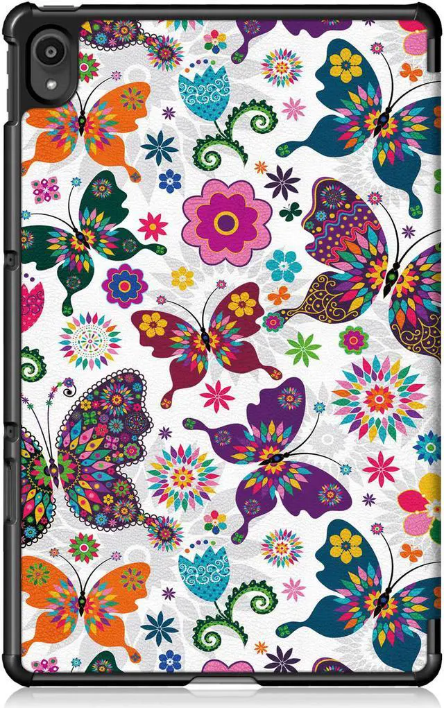 Alt view image 5 of 7 - Epicgadget Case for Lenovo Tab P11 Plus 11" Tablet, Auto Wake/Sleep Slim Lightweight Tri-fold Stand Case Hard Shell Smart Cover for Lenovo Tab P11 Plus 11 Inch Tablet (Butterfly)