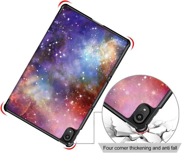 Alt view image 4 of 7 - Epicgadget Lenovo Tab P11 11 inch Case 2020 (Model: TB-J606F TB-J606X) - Slim Lightweight Smart PU Leather Cover Tri-fold Stand Case Hard Shell Cover for Lenovo Tab P11 11" Android Tablet (Galaxy)