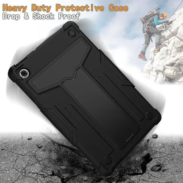 Alt view image 5 of 6 - Epicgadget Case for Lenovo Tab M10 FHD Plus 10.3" (TB-X606F / TB-X606X ) Hybrid Case Cover with Kickstand for Lenovo Smart Tab M10 FHD Plus (2nd Gen) 10.3 Inch FHD Android Tablet (Black/Black)