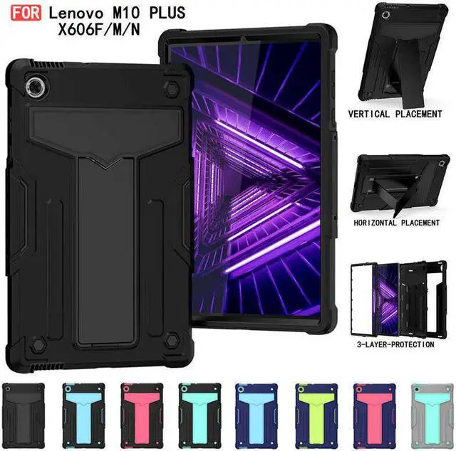 Main image of Epicgadget Case for Lenovo Tab M10 FHD Plus 10.3" (TB-X606F / TB-X606X ) Hybrid Case Cover with Kickstand for Lenovo Smart Tab M10 FHD Plus (2nd Gen) 10.3 Inch FHD Android Tablet (Black/Black)