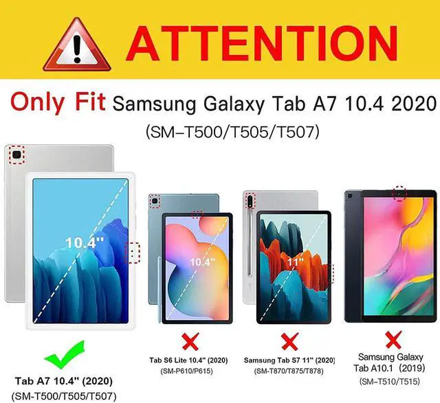Alt view image 2 of 6 - [2 Pack] Galaxy Tab A7 10.4" Screen Protector, EpicGadget 9H Hardness Anti-Scratch Bubble Free Tempered Glass Screen Protector for Samsung Galaxy Tab A7 10.4 Inch SM-T500/T505/T507 Released in 2020