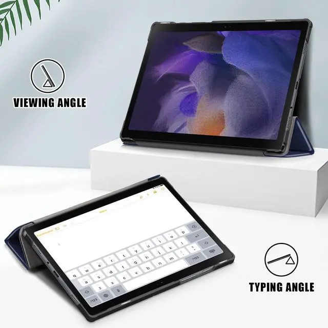 Alt view image 2 of 7 - Epicgadget Case for Samsung Galaxy Tab A8 10.5 Inch SM-X200/SM-X205 (2022 Released) Tablet - PU Leather Slim Lightweight Trifold Stand Case Protective Cover with Auto Sleep and Wake - Navy Blue