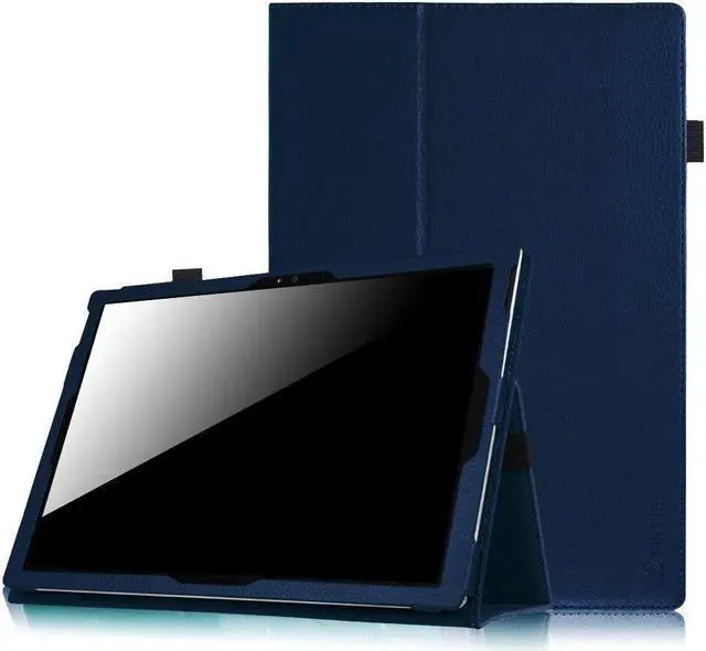 Main image of Epicgadget Case for Microsoft Surface Pro 8, Lightweight Folio PU Leather Folding Stand Cover Case for Microsoft Surface Pro 8 13 Inch Display 2021 Released (Navy Blue)