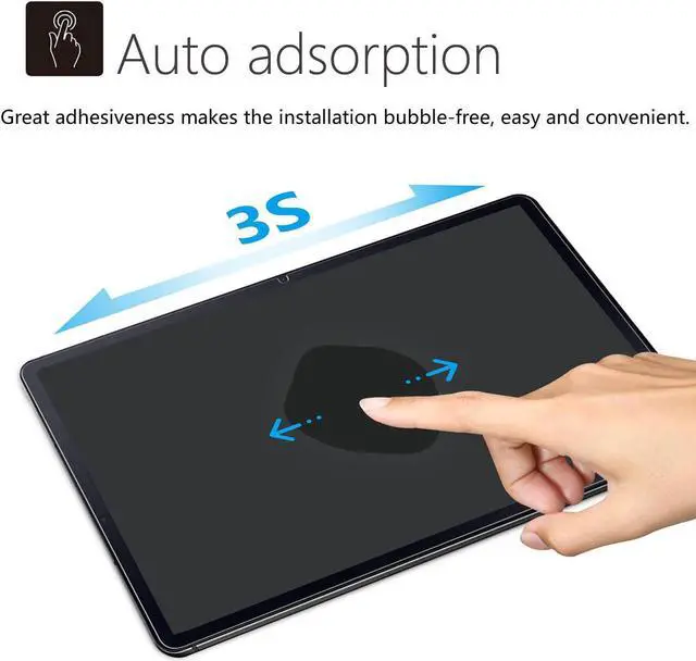 Alt view image 7 of 7 - [2 Pack] Screen Protector for Samsung Galaxy Tab S10 Lite/ S10 FE 5G /Tab S9 FE 5G 10.9" / Tab S9 11"/ Tab S8 11"/ Tab S7 11-inch Tempered Glass Screen Cover High Definition Anti-Scratch Case Friendly