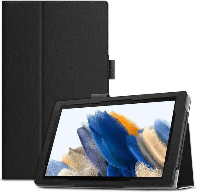 Main image of Case for Samsung Galaxy Tab A8 10.5 Inch 2022 Model (SM-X200/X205/X207), Lightweight Folio PU Leather Folding Stand Cover with Auto Wake/Sleep for Galaxy Tab A8 10.5" Tablet (Black)