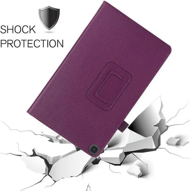 Alt view image 4 of 4 - Case for Samsung Galaxy Tab A8 10.5 Inch 2022 Model (SM-X200/X205/X207), Lightweight Folio PU Leather Folding Stand Cover with Auto Wake/Sleep for Galaxy Tab A8 10.5" Tablet (Purple)