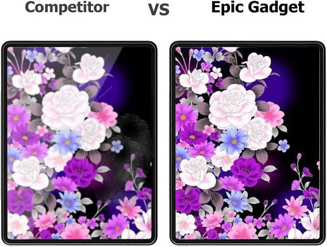 Alt view image 2 of 6 - [2 Pack] Apple iPad Air 5 Screen Protector, HD Anti-Scratch Anti-Fingerprint Bubble Free 9H Hardness Tempered Glass Screen Protector For Apple iPad Air 5th Gen 10.9"  2022