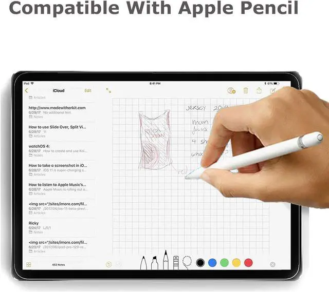 Alt view image 6 of 6 - [2 Pack] Apple iPad Air 5 Screen Protector, HD Anti-Scratch Anti-Fingerprint Bubble Free 9H Hardness Tempered Glass Screen Protector For Apple iPad Air 5th Gen 10.9"  2022