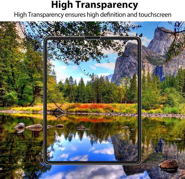 Alt view image 5 of 6 - [2 Pack] Apple iPad Air 5 Screen Protector, HD Anti-Scratch Anti-Fingerprint Bubble Free 9H Hardness Tempered Glass Screen Protector For Apple iPad Air 5th Gen 10.9"  2022