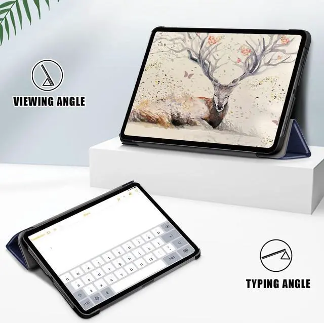 Alt view image 3 of 6 - anicestore Case for iPad Air 11 / 10.9 Inch - Slim Lightweight Protective Shell Case with Auto Sleep/Wake Trifold Stand Cover Case for Apple iPad Air 11"/10.9" iPad Air 7th/6th/5th/4th Gen - Dusk