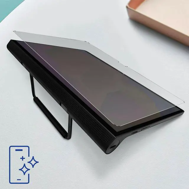 Alt view image 3 of 5 - [2 Pack] Lenovo Yoga Tab 13  Screen Protector, HD Anti-Scratch Anti-Fingerprint Bubble Free 9H Hardness Tempered Glass Screen Protector For Lenovo Yoga Tab 13, 13"  2021