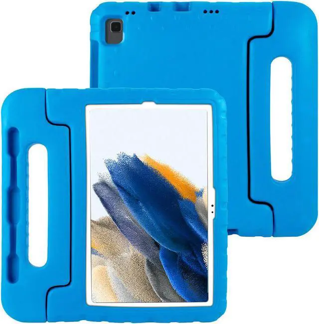 Alt view image 2 of 5 - Samsung Galaxy Tab A8 Case 10.5" Lightweight Shockproof Kids Friendly EVA Foam Cover Stand Case with Handle for Samsung Galaxy Tab A8 10.5 Inch (SM-X200 / SM-X205 / SM-X207) 2022 Release - Blue