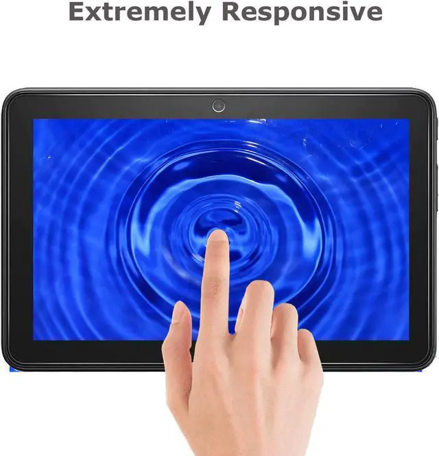 Alt view image 4 of 5 - [2 Pack] Amazon Fire 7, Fire 7 Kids Screen Protector, HD Anti-Scratch Anti-Fingerprint Bubble Free 9H Hardness Tempered Glass Screen Protector for Fire 7, Fire 7 Kids 12th Gen 7 Inch Tablet 2022
