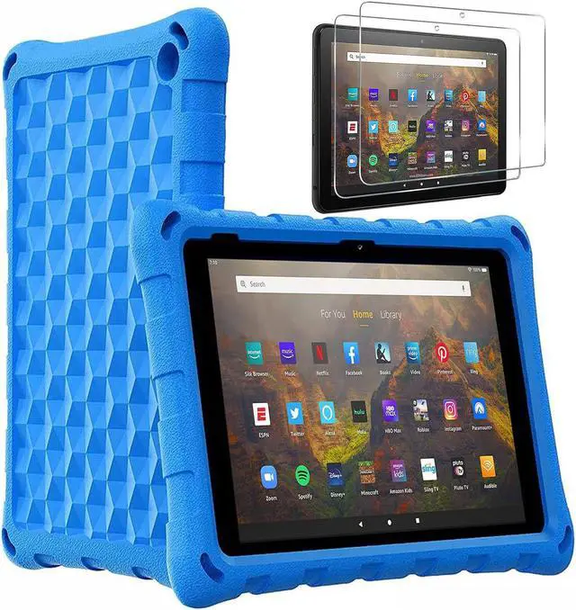 Main image of Amazon Fire 7 12th Gen, Epicgadget EVA Foam / Dual Layer Hybrid Kids Friendly Cover Stand Case for Amazon Fire 7 12th Generation / Fire 7 Kids 7" (2022) -  Blue