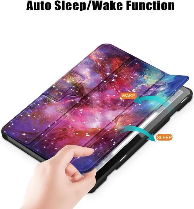 Alt view image 3 of 6 - EpicGadget Case for Lenovo Tab M10 10.1 Inch-Slim Lightweight Protective Shell Case with Auto Sleep/Wake Trifold Stand Cover Case for Lenovo Tab M10 3rd Gen 10.1" (TB-328) 2022 - Dusk