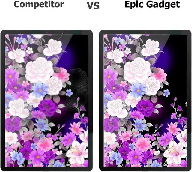 Alt view image 3 of 5 - (2 Pack) Epicgadget Tempered Glass Screen Protector for Lenovo Tab M8 Gen 3 2022/ Smart Tab M8 Gen 3 2022/ Tab M8 HD LTE 2021/ Tab M8 HD/ Smart Tab M8/ Tab M8 FHD 2019 8.0" Tablet