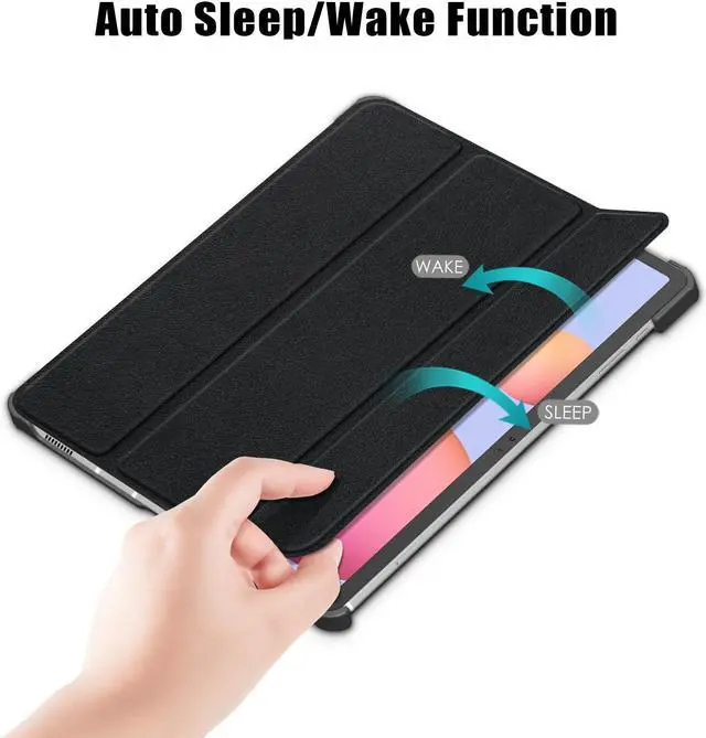Alt view image 2 of 7 - Galaxy Tab S8+ / Tab S7 FE 5G / Tab S7+ 12.4" Case with S Pen Holder - Slim Folio Stand Protective Cover for Samsung Galaxy Tab S8 Plus 2022/ Tab S7 FE 2021/ Tab S7 Plus 2020 12.4 inch Tablet (Black)
