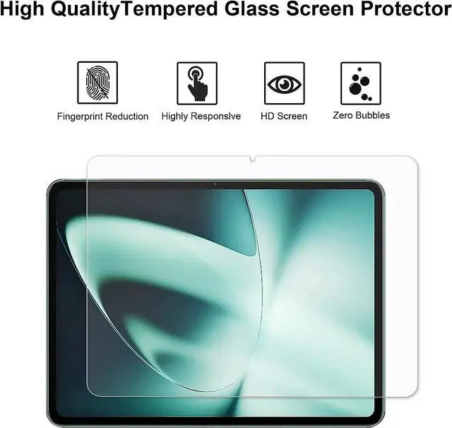 Alt view image 3 of 5 - OnePlus Pad Glass Screen Protector - 9H Hardness, Anti-Scratch, Tempered Glass Screen Cover, Case Friendly, Anti-Scratch Screen Protector Film for OnePlus Pad 11.61 inch Tablet (1 Piece)