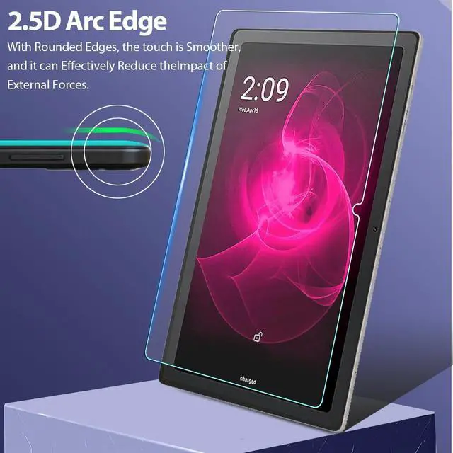 Alt view image 7 of 7 - T-Mobile REVVL TAB 5G Screen Protector Tempered Glass Screen Cover High Definition 9H Hardness Anti-Scratch Bubble Free Case Friendly Screen Protector for REVVL Tab 5G 10.36-inch Tablet (1 Piece)