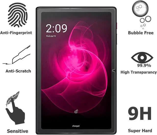Alt view image 2 of 7 - T-Mobile REVVL TAB 5G Screen Protector Tempered Glass Screen Cover High Definition 9H Hardness Anti-Scratch Bubble Free Case Friendly Screen Protector for REVVL Tab 5G 10.36-inch Tablet (2 Pieces)