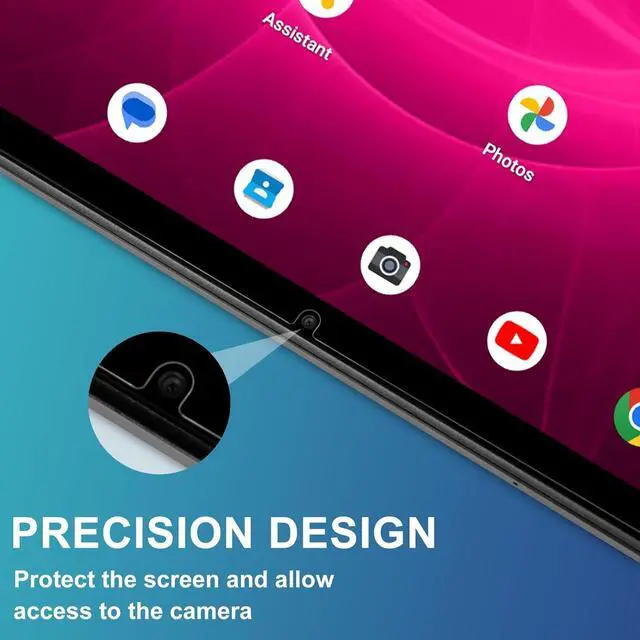 Alt view image 6 of 7 - T-Mobile REVVL TAB 5G Screen Protector Tempered Glass Screen Cover High Definition 9H Hardness Anti-Scratch Bubble Free Case Friendly Screen Protector for REVVL Tab 5G 10.36-inch Tablet (2 Pieces)