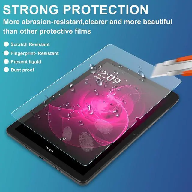 Alt view image 7 of 7 - T-Mobile REVVL TAB 5G Screen Protector Tempered Glass Screen Cover High Definition 9H Hardness Anti-Scratch Bubble Free Case Friendly Screen Protector for REVVL Tab 5G 10.36-inch Tablet (2 Pieces)