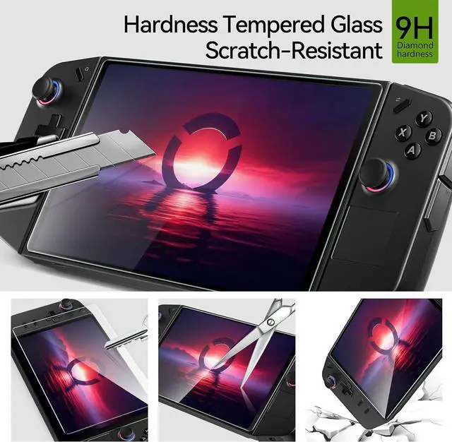 Alt view image 2 of 5 - Screen Protector For Lenovo Legion Go 8.8 Inch Gaming Handheld 2023 - Anti Scratch 9H Hardness Tempered Glass Screen Protector (2 Pieces)
