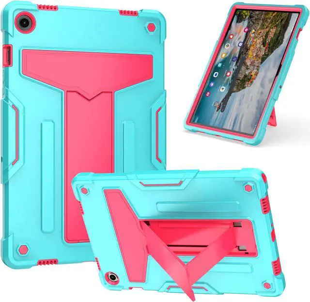 Main image of Galaxy Tab A9 Plus Case 11 Inch - Heavy Duty Rugged Protective Case with Kickstand Shockproof Hybrid Cover Case for Samsung Galaxy Tab A9+ 11" Tablet (2023) SM-X210/X215/X216/X218 (Teal/Pink)