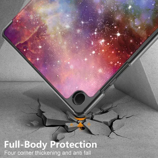 Alt view image 6 of 6 - Tri-Fold Case for Samsung Galaxy Tab A9 Plus 11 Inch SM-X210 SM-X215 SM-X216 SM-X218 - Slim Stand Hard Back Shell Protective Cover with Auto Sleep Wake for Smasung Galaxy Tab A9+ 5G 11" 2023 (Galaxy)