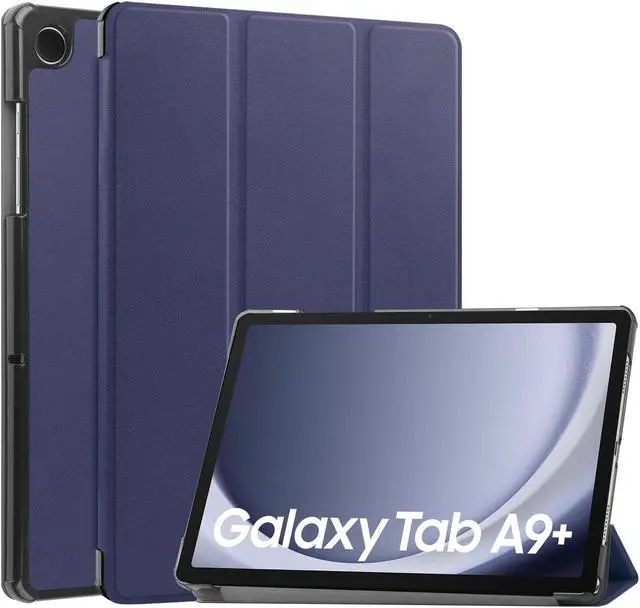 Main image of Tri-Fold Case for Samsung Galaxy Tab A9 Plus 11 Inch SM-X210 SM-X215 SM-X216 SM-X218 - Slim Stand Hard Back Shell Protective Cover with Auto Sleep Wake for Smasung Galaxy Tab A9+ 5G 11" 2023 (Blue)