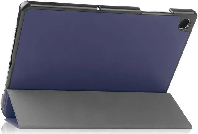 Alt view image 4 of 7 - Tri-Fold Case for Samsung Galaxy Tab A9 Plus 11 Inch SM-X210 SM-X215 SM-X216 SM-X218 - Slim Stand Hard Back Shell Protective Cover with Auto Sleep Wake for Smasung Galaxy Tab A9+ 5G 11" 2023 (Blue)