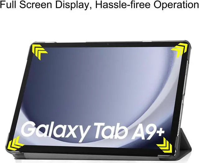 Alt view image 5 of 6 - Tri-Fold Case for Samsung Galaxy Tab A9 Plus 11 Inch SM-X210 SM-X215 SM-X216 SM-X218 - Slim Stand Hard Back Shell Protective Cover with Auto Sleep Wake for Smasung Galaxy Tab A9+ 5G 11" (Forest Dusk)