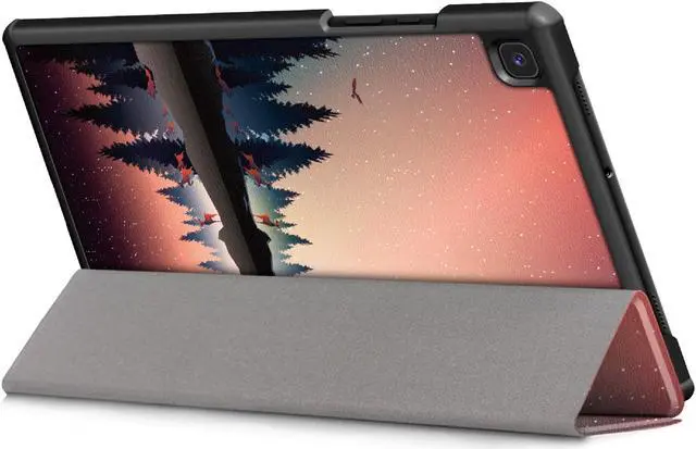 Alt view image 4 of 7 - Smart Case for Samsung Galaxy Tab A9+ 5G Case with Tempered Glass Screen Protector, PU Leather Folio Stand Flip Magnetic Protective Cover for Samsung Galaxy A9 Plus 11" (SM-X210/X216/X218) (Dusk)