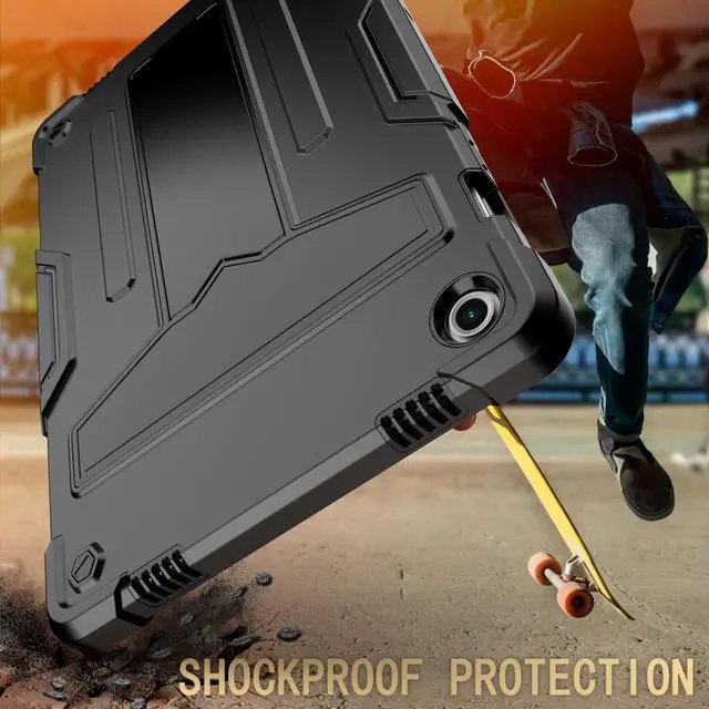 Alt view image 5 of 6 - Case for Samsung Galaxy Tab A9+ 11" Case with Tempered Glass Screen Protector - Dual Layer Shockproof Full-Body Protective Cover with Kickstand for Galaxy Tab A9 Plus 5G 11 Inch (SM-X210/X216/X218U)