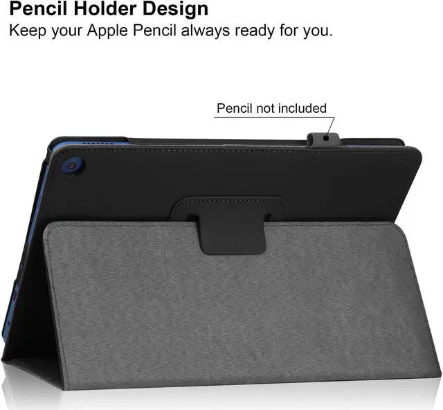 Alt view image 5 of 7 - Folio Case for Samsung Galaxy Tab A9+ Case with Tempered Glass Screen Protector, Slim Lightweight Folio PU Leather Folding Stand Cover Case for Samsung Galaxy A9 Plus 5G 11" (SM-X210/X216/X218) -Black