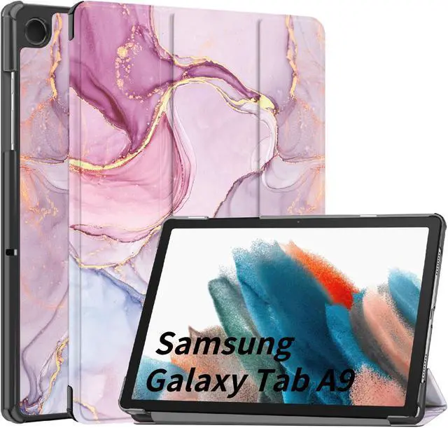 Main image of Galaxy Tab A9 Case 8.7 Inch (SM-X110 / SM-X115 / SM-X117) 2023 Release - Trifold Stand Hard Back Shell Protective Smart Cover with Auto Sleep Wake Case for Smasung Galaxy Tab A9 Tablet 8.7" (Marble)