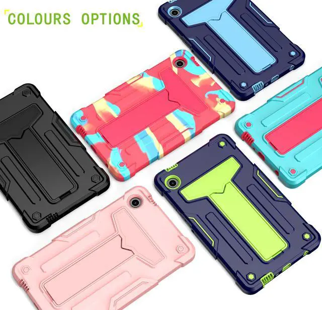 Alt view image 6 of 7 - Galaxy Tab A9 Case 8.7 Inch - Heavy Duty Rugged Protective Case with Kickstand Shockproof Hybrid Cover Case for Samsung Galaxy Tab A9 8.7" Tablet (2023) SM-X110 / SM-X115 / SM-X117 (Black/Black)