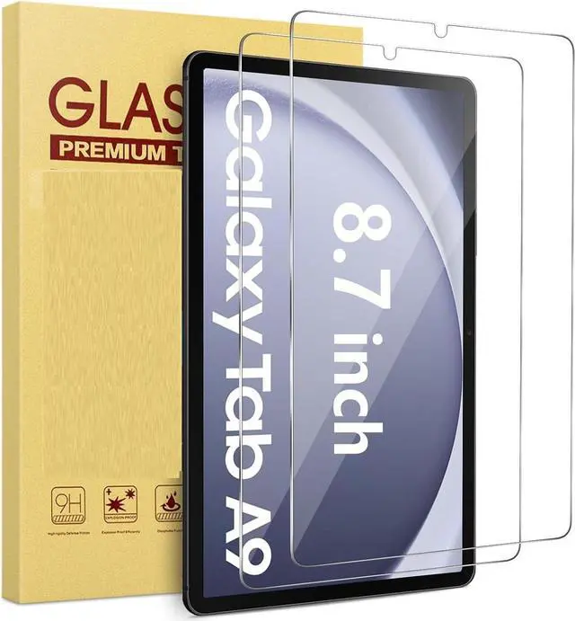 Alt view image 2 of 7 - Galaxy Tab A9 Case 8.7 Inch with Tempered Glass Screen Protector - Hybrid Shockproof Rugged Protective Cover with Stand for Samsung Galaxy Tab A9 Tablet 8.7" SM-X110/SM-X115/SM-X117 (Black/Black)