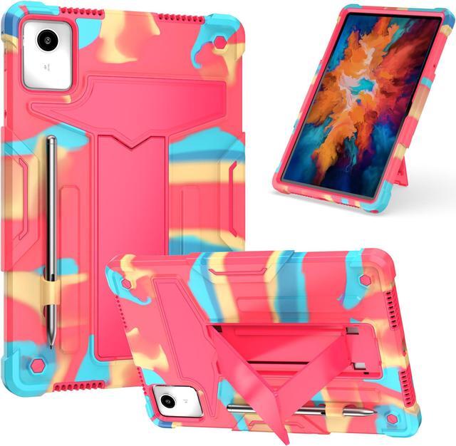 Main image of Case for Lenovo Tab M11 11" Tablet - Lenovo Tab M11 Case with Kickstand Pen Holder Kids Drop Protection Hybrid Shockproof Rugged 3-Layer Protective Cover for Lenovo M11 11 inch (Candy/Pink)