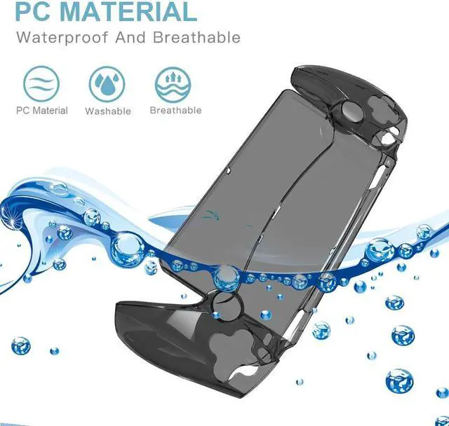 Alt view image 7 of 7 - PS Portal Case Transparent Cover for PlayStation Portal Remote Player,  Hard PC Shell Protective Shockproof Anti-Scratch Skin Case for PlayStation Portal Remote Player PS5 Portal Accessories (Black)