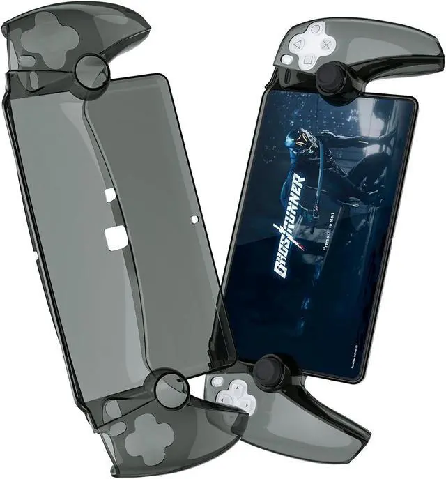 Main image of PS Portal Case Transparent Cover for PlayStation Portal Remote Player,  Hard PC Shell Protective Shockproof Anti-Scratch Skin Case for PlayStation Portal Remote Player PS5 Portal Accessories (Black)