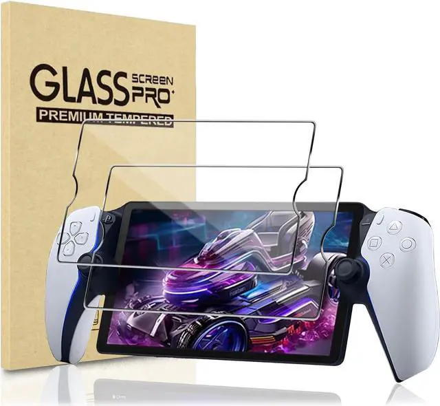 Alt view image 2 of 7 - Accessories Bundle for PlayStation Portal Remote Player, Hard PC Clear Cover Protective Case with Tempered Glass Screen Protector for PS Portal (Clear)