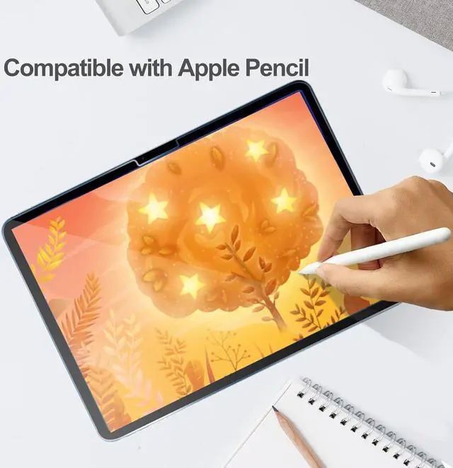 Alt view image 7 of 7 - (2 Pack) Screen Protector for Apple iPad Air 11 Inch M3/M2 - 9H Tempered Glass Film, Apple Pencil Compatible and Case Friendly, Ultra Clear Glass Film for 11" iPad Air 7th/6th Generation 2025/2024