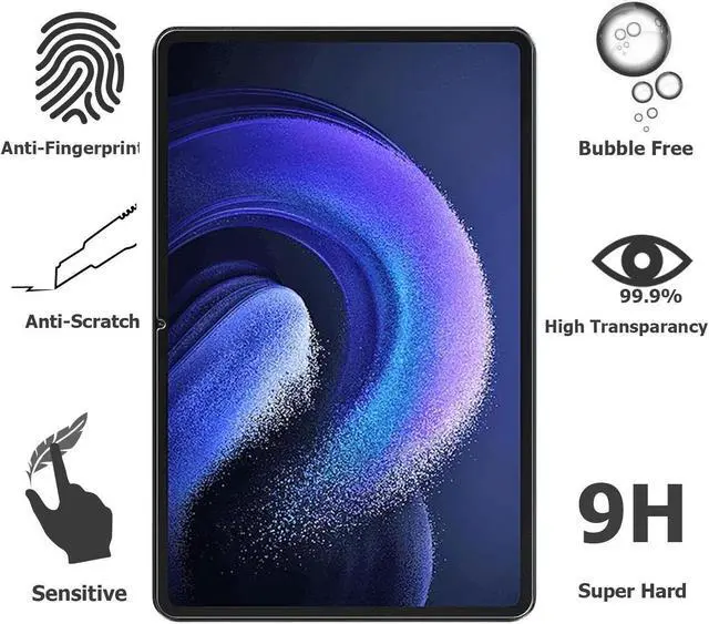 Alt view image 2 of 6 - anicestore (2 Pack) Screen Protector for Xiaomi Pad 6 (11 inches) / Xiaomi Pad 6 Pro (11 inches) - High Definition Anti Scratch 9H Hardness Easy Installation Tempered Glass Film Screen Saver