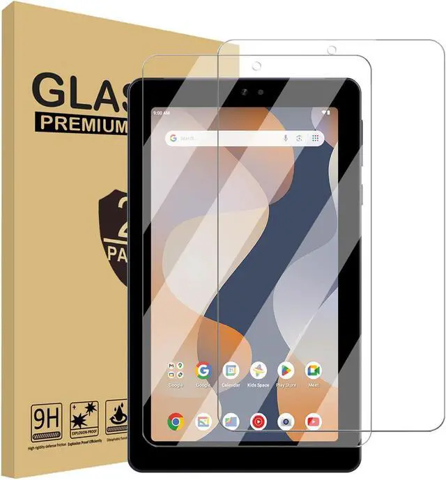 Alt view image 2 of 7 - anicestore Case for ONN 7'' (2024 Model) with Screen Protector - Onn 7 inch Tablet Case (Gen 4) 2024 Folio Stand Cover Support Auto Wake/Sleep PU Leather Case with 2PCS Tempered Glass (Black)