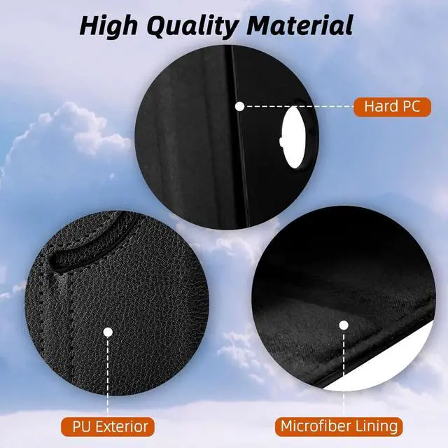 Alt view image 6 of 7 - anicestore Rotating Case for iPad Air 11 inch M3/M2 (2025/2024), iPad Air 5th Generation 10.9" (2022), iPad Air 4th Generation 10.9 Inch (2020) Rotation Protective Stand Cover Auto Wake/Sleep (Black)