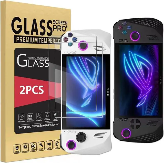 Main image of (2 Pack) Screen Protector for ASUS ROG Ally X 2024 & ASUS ROG Ally 2023 & MSI Claw 7 AI+ 2025 & MSI Claw A1M Handheld 7 inch 2024, Tempered Glass, Anti-Scratch, Case Friendly, Bubble Free, Ultra HD